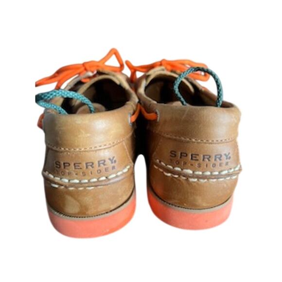 Sperry Top-Siders Men\'s sz 11.5M Cognac/Orange Boat Shoes main image 5